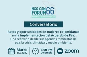 Imagen alusiva a Conversatorio - Foro 66 de la ONG CSW