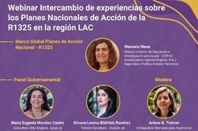Imagen alusiva a LIMPAL Colombia y el Observatorio de Mujeres, Paz y Seguridad impulsan diálogo regional sobre la implementación de los Planes Nacionales de Acción de la Resolución 1325 