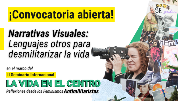 Imagen alusiva a Convocatoria Narrativas Antimilitaristas “Lenguajes otros para desmilitarizar la vida”