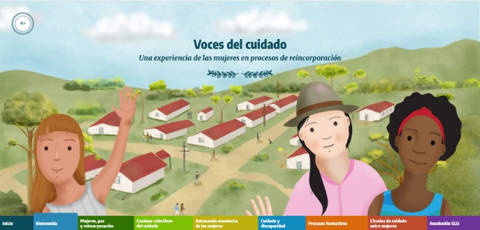 imagen alusiva al micrositio Voces del cuidado